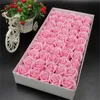 Nouveau Dia 4.5cm Pas Cher Savon Rose Têtes beauté Mariage Saint Valentin Cadeau Bouquet De Mariage Décoration De La Maison Main Fleur Art 26 couleur