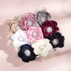 Flower Leaf Lace Headbands Baby Children Chiffon Hair Band for girls fashion jewelry will and sandy white red blue