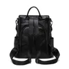 Fashion backpack female lychee pattern soft leather trend 2021 spring and summer new anti-theft backpack school bag multi-purpose travel