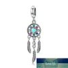 Bamoer Otantik 925 Ayar Gümüş Bohemian Dream Catcher Kolye Charm Fit Bilezik Kolye Gümüş DIY Takı Yapımı SCC961 Fabrika Fiyat Uzman Tasarım