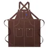 Ny justerbar professionell kockförkläde för kök BBQ Tool Pockets Woman Man Canvas Bib Quick Release Buckle M TO XL 201007