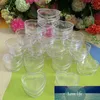 5pcs 4g Empty Plastic Clear Heart-Shaped Cosmetic Jars Face Soft Cream Travel Containers Lotion Bottle Sample Pots Gel