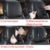 Regulowana hamulca 3D Pianka 3D Pianka Auto Headrest Poduszka Poduszka Neck Obsługa Uchwyt Siedzenia Obejmuje Stylizacja samochodu