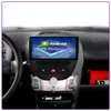 راديو سيارة لاعب الوسائط المتعددة GPS Navigation Android 10 فيديو ل Aygo / Peugeot 107 / Citroen C1 WiFi Head Unit