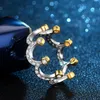 Удачание кольца Додо Золото Корона в форме для женщин Принцесса Королева Анель шикарно кубические ювелирные изделия из циркона кристалл биджори RA06352892111111111111111111