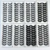 10PAIRS 3D FAUX Mink wimpers 100% handgemaakte natuurlijke zachte volle strip wimperverlenging Fake Lashes Make -up 10 -stijl DHL