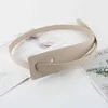 Women's Fashion Knotted Strap Long Dress Accessories Pure Color Simple Coat Decorative Wide Waist Belt Wholesale