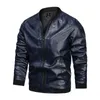 Vintage Motorcycle Jacket Men Fashion Biker Leather Jacket Male Brown Bomber Coat Brown Black Pu Overcoat Big Size 4XL 211009