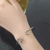 Peach Heart Knot Bracelet Minimalist Openings Bracelet Joker Fashion Wholesale Women's Clothing Accessories Manufacturer Q0719