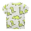 Jumping Meters Dieren Tees Tops voor Baby Jongens Meisjes Zomer Kleding 100% Katoen Kinderen T-shirts Dinosaurussen Peuter 210529