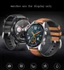 Bracciale in pelle da 22 mm + silicone 2 in 1 cinturino nero marrone blu Adatto per accessori smart watch Huawei GT/Pro