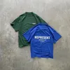 T-shirts van heren Hoge kwaliteit Eigenaar Club Oversized Heren T-shirt 1: 1 Vintage Blauwe Groene Vrouwen Tee Tops Streetwear Shirts