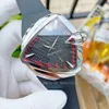 Luxusuhr Mens Watches Triangle Shell Automatic Movement Fiber Dial Red Rubber Strap Male Clock Steel Relogio Masculino