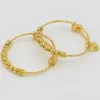 Adixyn Two Pieces Ball Bangles for Baby/kids Gold Color Ethiopian Bracelet/bangle Trendy African Arab Jewelry Q0717