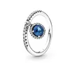 Nuove donne Anello CZ Cuore anelli di diamanti Gioielli da donna per Pandora Anello nuziale in argento sterling 925 con scatola originale223O