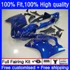 Corpo de molde de injeção para Honda Blackbird CBR1100XX 96 97 98 99 00 01 gloss azul 35no.57 cbr 1100xx 1100 cc xx 2002 2003 2004 2005 2006 2007 cbr1100 xx 96-07 Fairing OEM