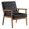 chaise en tissu noir