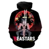 Anime Beastars 3D Print Hoodies Men Women Casual Fashion Hooded Sweatshirt Hip Hop Pullover Hoodie Wolf Rabbit Tops Coat Clothes Y0804