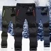 Tactical Waterproof Hiking Pants Men Winter Casual Stretch Fleece Trousers Thick Warm Trekking Mountain Military Cargo Pants 6XL H1223