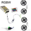 20m RGB RGBW WiFi Smart LED FLEXIBLE Light 5050 SMD 60LEDS / M 5m / rolo À Prova D 'Água IP65 + Música Temporizador Modo Controlador Remoto + Amplificador