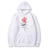 Hoodies masculinos Hot Moda Anime Hoodie Gaara Liefde Afdrukken Harajuku Suéter Hoge Kwaliteit Trui Hoodies 0709