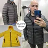 Homens outono inverno ultraleve clássico grosso quente jaqueta com capuz parkas casaco casual à prova de vento Bio-down 211214