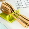 Köksartiklar Matlagningsverktyg Värmebeständig Silikon Spoon Rest Ladle Utensil Holder Organizer Rack Lagring Matlagningsverktygshållare 235 V2