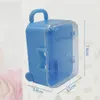 NewParty gynnar akrylklart mini rullande resa resväska godis låda baby shower bröllop favoriserar bord dekoration leveranser gåvor ewe6227
