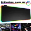 Ratos royal kludge não -lip mousepad de jogos de impressão ergonômica de impressão com rgb iluminação de borracha de borracha rgb iluminada