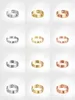 Любовные винтовые кольца мужские кольца классические роскоши дизайнер ювелирные изделия женские титановые стальные сплава из сплава золотая золотая серебряная роза никогда не исчезает не аллергия -4 / 5/6 мм
