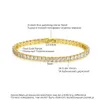 Luoteemi novo mosaico cúbico zircônia tênis pulseira pulseira para mulheres moda jóias pulseras mujer presente de natal x0706