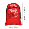 50 * 70 cm kerstcadeau tassen grote biologische zware canvas tas Santa Sack Trektas met rendieren Santa Claus Sack Tassen voor kinderen OOA9673