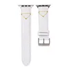 Apple watch band 42mm 38mm 40mm 41mm 44mm 45mm iwatch 6 5 4 3 2 bant lüks PU deri Sapanlar bilezik moda mektup baskılı kordonlu saat için tasarımcı saat kayışı kayışı