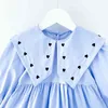 Gooporson Otoño Vestidos Infantiles para Niñas Moda Coreana Niños Pequeños Vestido de Princesa de Manga Larga Vestidos Amor Impreso Traje 210715