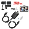 Antena de TV universal HDTV Digital Aerial Amplifier Signal Booster Cabo USB VHF UHF Kit TVs Antenas Antenas Acessórias