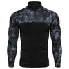2021 New mens Camouflage Tactical Military Clothing Combat Shirt Assault long sleeve Tight T shirt Army Costume G1229