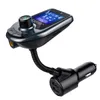 MP3 MP4 -spelare Bluetooth Car Kit D4 D5 Wireless Music Player FM Sändar Modulator med 30A Dual USB Charger Speakers AUX LCD2179667