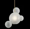 Nordic LED Pendant Lights Postmodern Glass Bubble Ball Hängande lampa för matsal Vardagsrum Cafe Bar Decor Designer Hanglamp