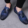 Large Size 38-48 Tassel Plaid Men New Loafers Tessitura confortevole Soft Mens Leisure Leather Shoes Fashion Sapato Masculino