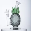 Ship By Sea Wholesale Pineapple Bong Hookahs Unique Big Glass Bongs Yellow Green Colors Recycler Dab Rig Bubbler Perc Thick Oil Rigs With Bowl WP2194