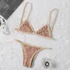 21ss włoskie bikini wiosna lato nowe modne koronkowe litery damskie stroje kąpielowe topy 010