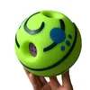 Gato brinquedos wobble wag giggle bola interativa cão brinquedo pet filhote de cachorro mastigo engraçado sons jogar esporte de treinamento