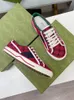 New Tennis Sneakers Uomo Donna Slip-on Scarpe casual Bianco Rosa Classico jacquard denim Vintage Runner Scarpe da ginnastica Skate Designer Scarpe da donna Alta qualità