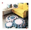 Camas de gato Móveis Meraco Cama de animais de estimação de flores macias com capa removível Lã da almofada de lã de manta para sofá de cachorro Cushion Tapete caseiro quente