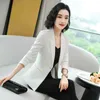 Peonfly Damies Blazer с длинным рукавом Blaser женский костюм куртка женский женский Femme белый черный осень 211006