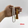 Tasbih 2021 islamic fashion product White ceramic Muslim Misbaha Rosary bead Bracelet arabic Eid gift jewelry Accessories