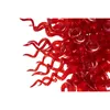Lampade a sospensione moderne Lampadario in cristallo rosso per soggiorno di design Decorazione per la casa della cucina