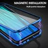 360 Adsorption Magnético Caso de telefone Metal para Huawei P20 P30 P40 Lite Mate 20 30 Pro Nova 5 5i 6 7 SE Y9 Tampa de vidro frente e verso