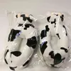 comemore Winter Male Women Couples Home Slippers Cotton Cute Cartoon Cow Shoes Indoor Fashion Comfortable Bedroom Soft Keep Warm H1115