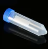 50ml Blue Screw Cap Cone Bottom Plast Test Centrifuge Tube med skala Sample Injektionsflaske Container Laboratory Supplies